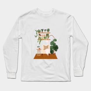 Bohemian Interior With Plants 3 Long Sleeve T-Shirt
